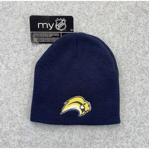 NWT NHL Buffalo Sabres Beanie Adult Hat Blue Embroidered Hockey Skull Cap NEW